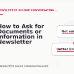 How to Ask for Documents or Information in Newsletter Signup Conversation English