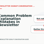 Common Problem Explanation Mistakes in Newsletter Signup Conversation English