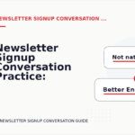 Newsletter Signup Conversation Practice: Polite Confirmation Examples